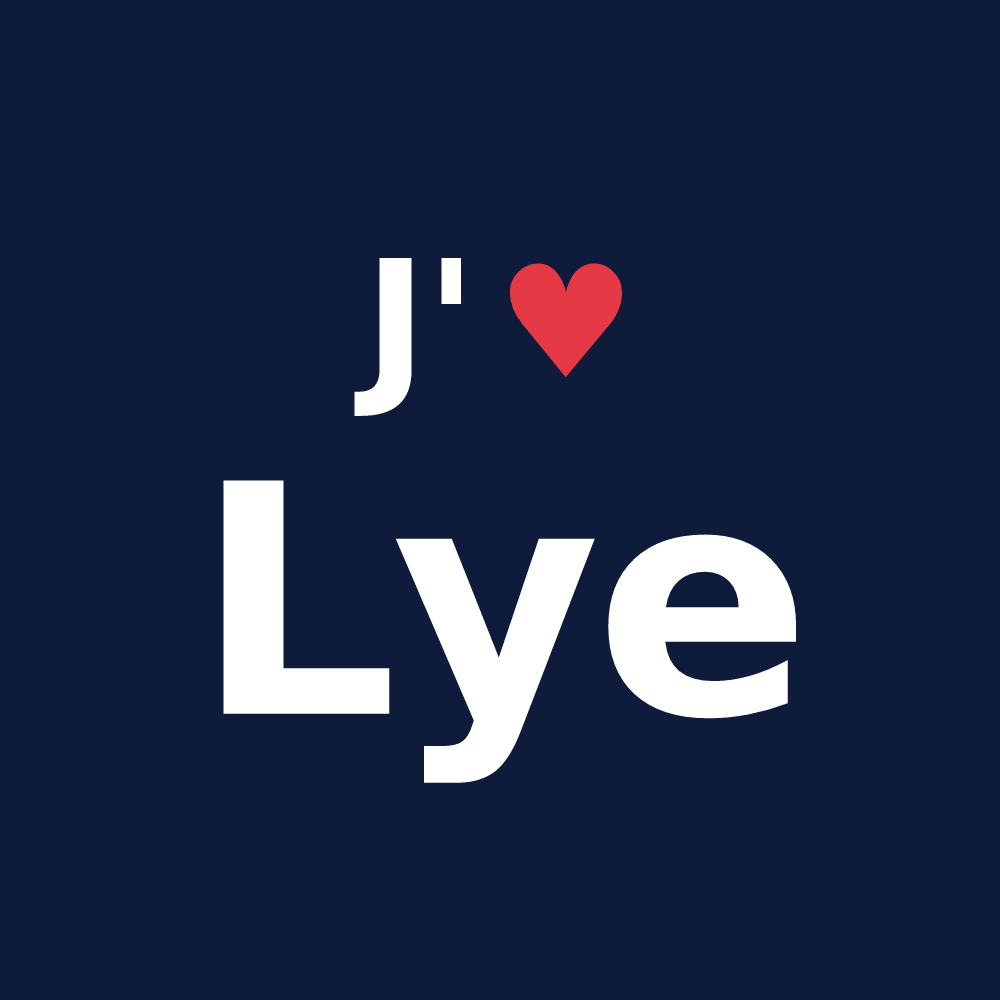 T-shirt personnalisé Lye — design J'aime Lye