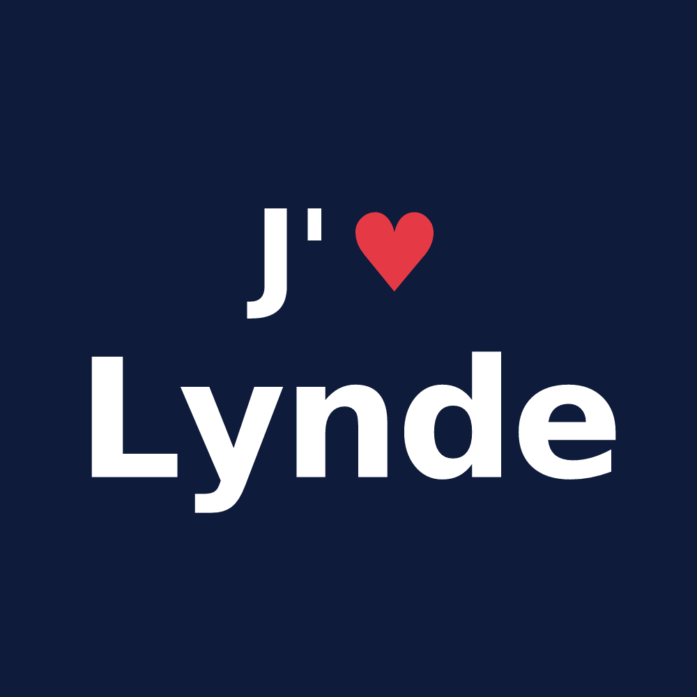 T-shirt personnalisé Lynde — design J'aime Lynde