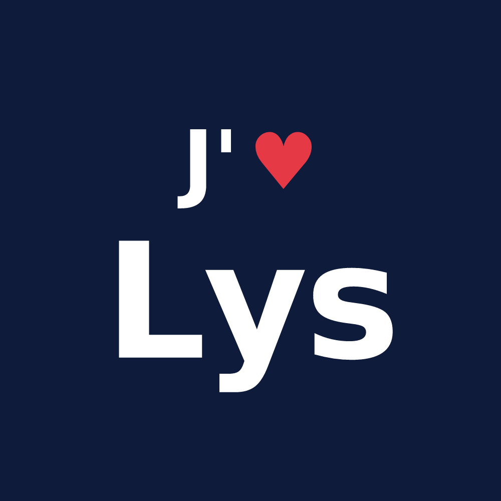 T-shirt personnalisé Lys — design J'aime Lys