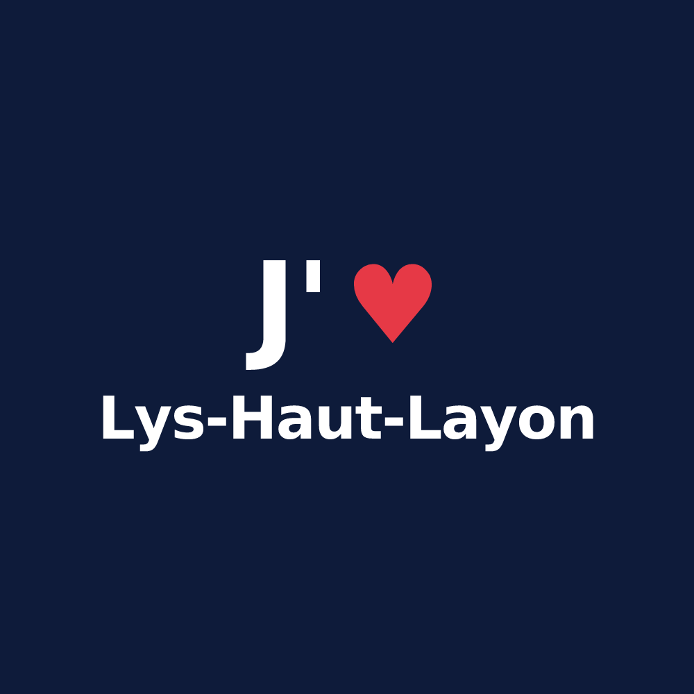 T-shirt personnalisé Lys-Haut-Layon — design J'aime Lys-Haut-Layon