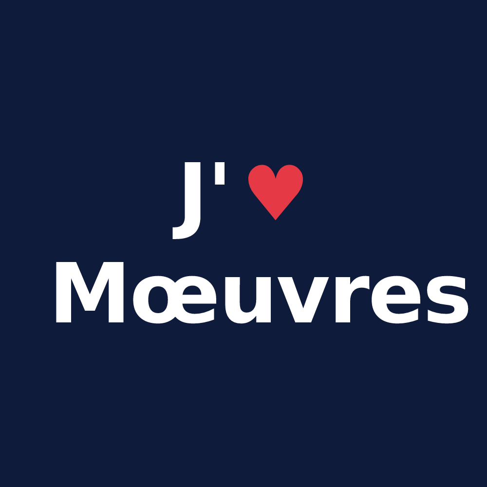 T-shirt personnalisé Mœuvres — design J'aime Mœuvres