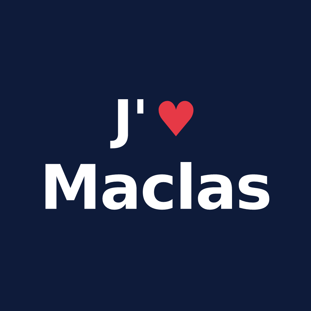 T-shirt personnalisé Maclas — design J'aime Maclas