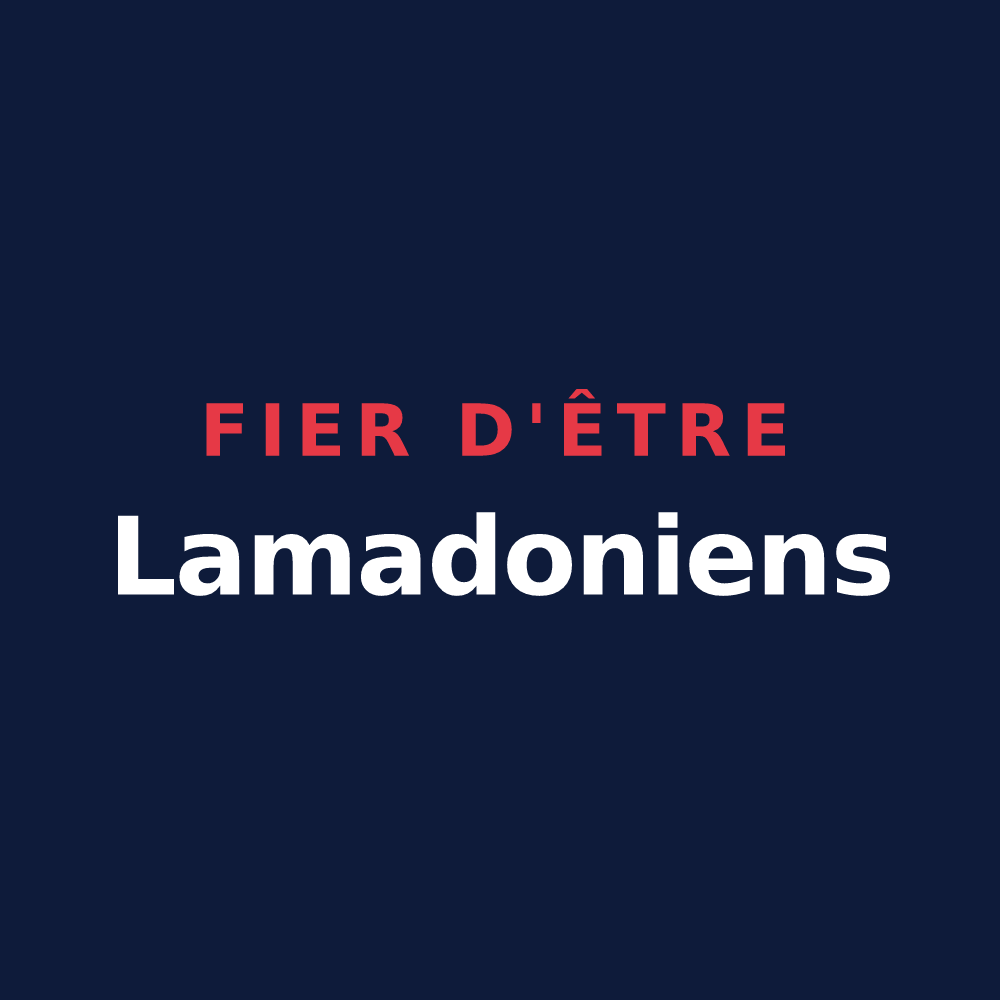 T-shirt « Fier d'être Lamadoniens » — design pour Madonne-et-Lamerey