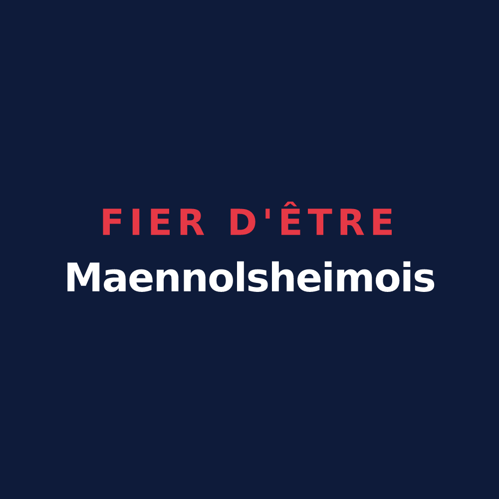 T-shirt « Fier d'être Maennolsheimois » — design pour Maennolsheim