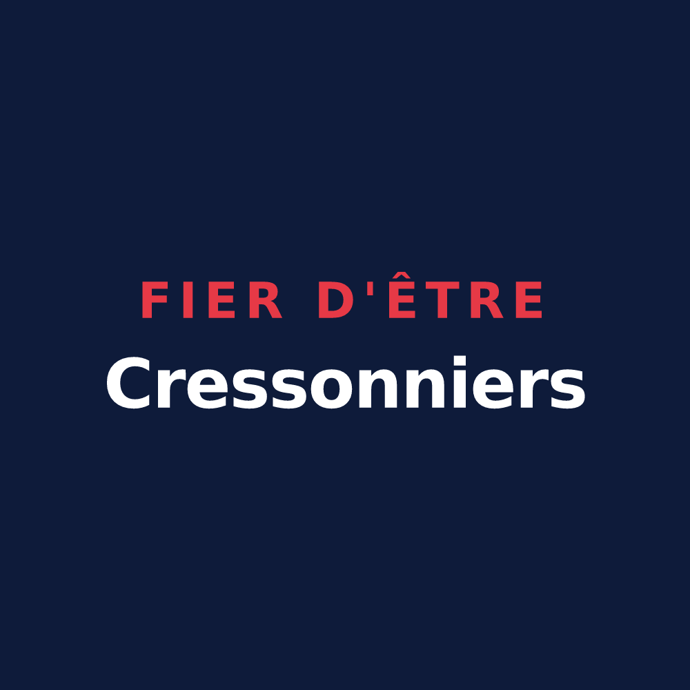 T-shirt « Fier d'être Cressonniers » — design pour Maffrécourt
