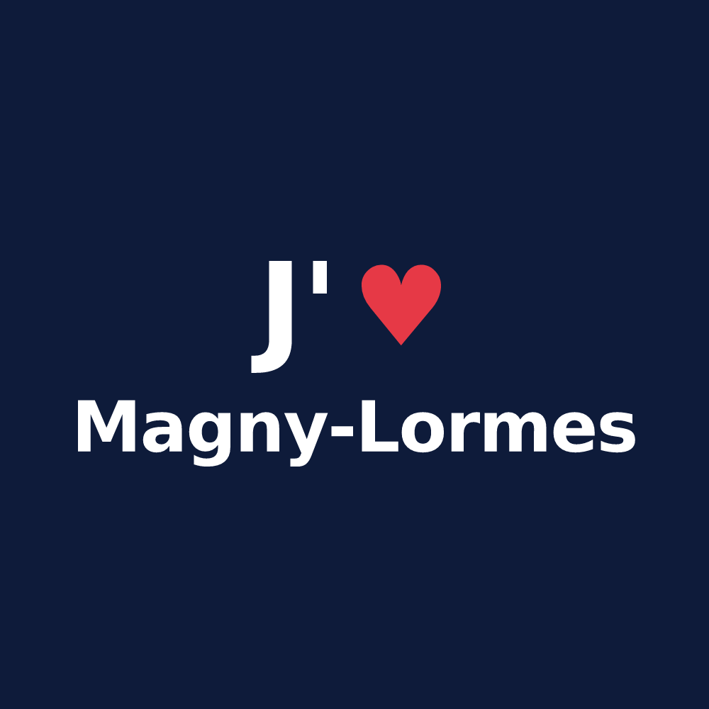 T-shirt personnalisé Magny-Lormes — design J'aime Magny-Lormes