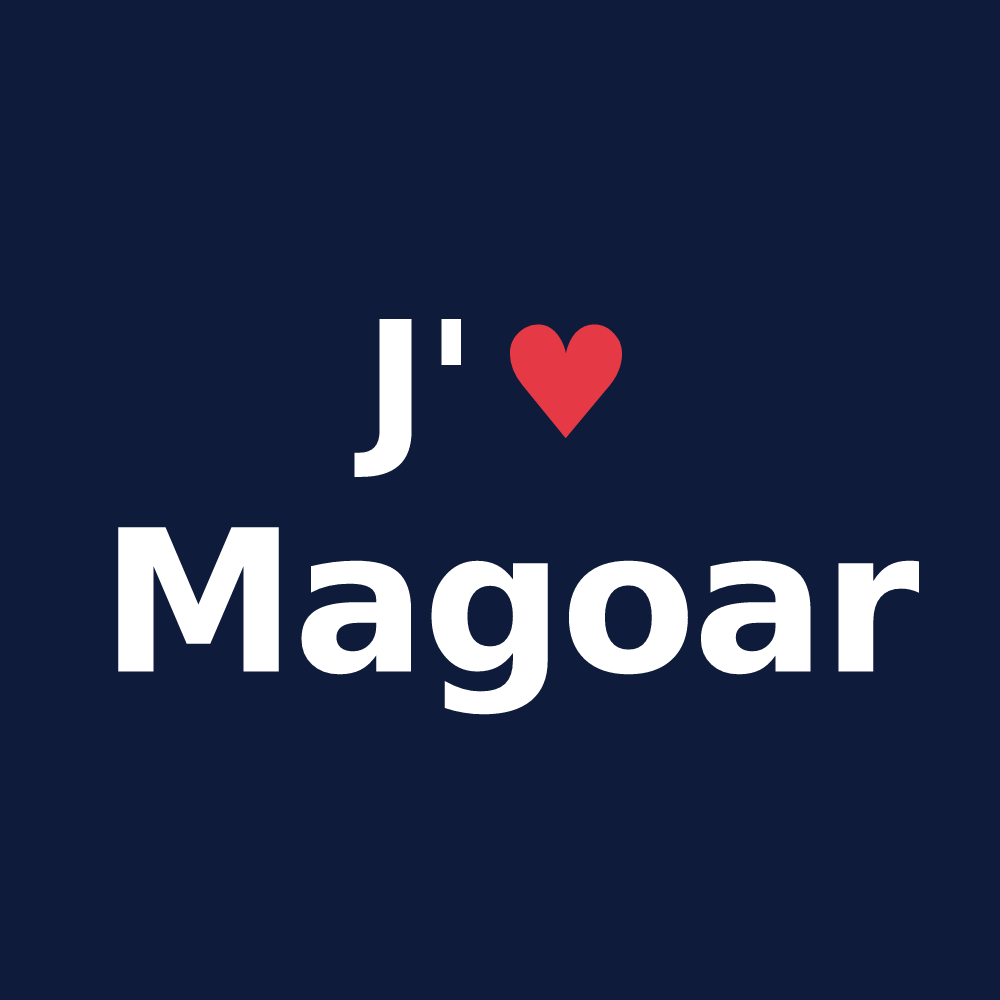 T-shirt personnalisé Magoar — design J'aime Magoar