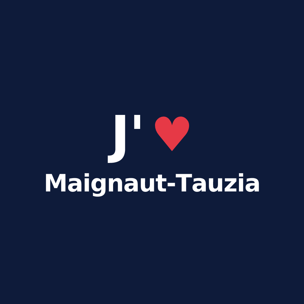 T-shirt personnalisé Maignaut-Tauzia — design J'aime Maignaut-Tauzia