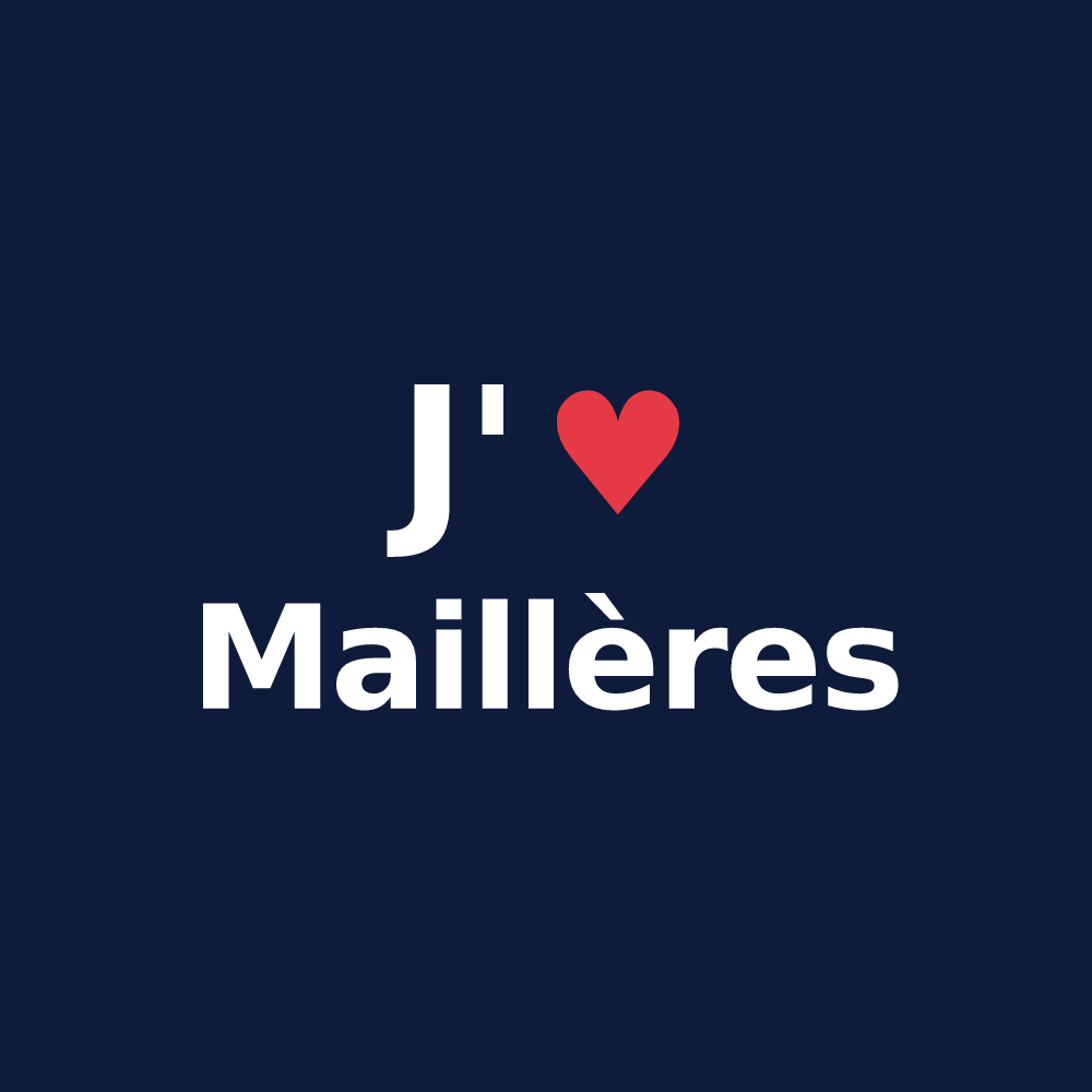 T-shirt personnalisé Maillères — design J'aime Maillères