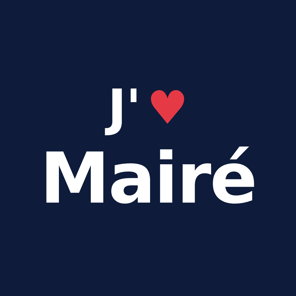 T-shirt personnalisé Mairé — design J'aime Mairé