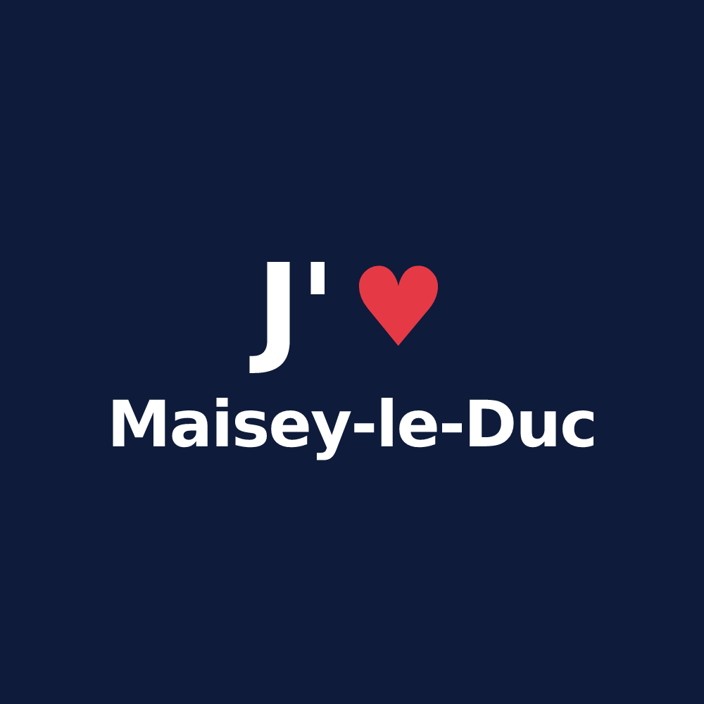 T-shirt personnalisé Maisey-le-Duc — design J'aime Maisey-le-Duc
