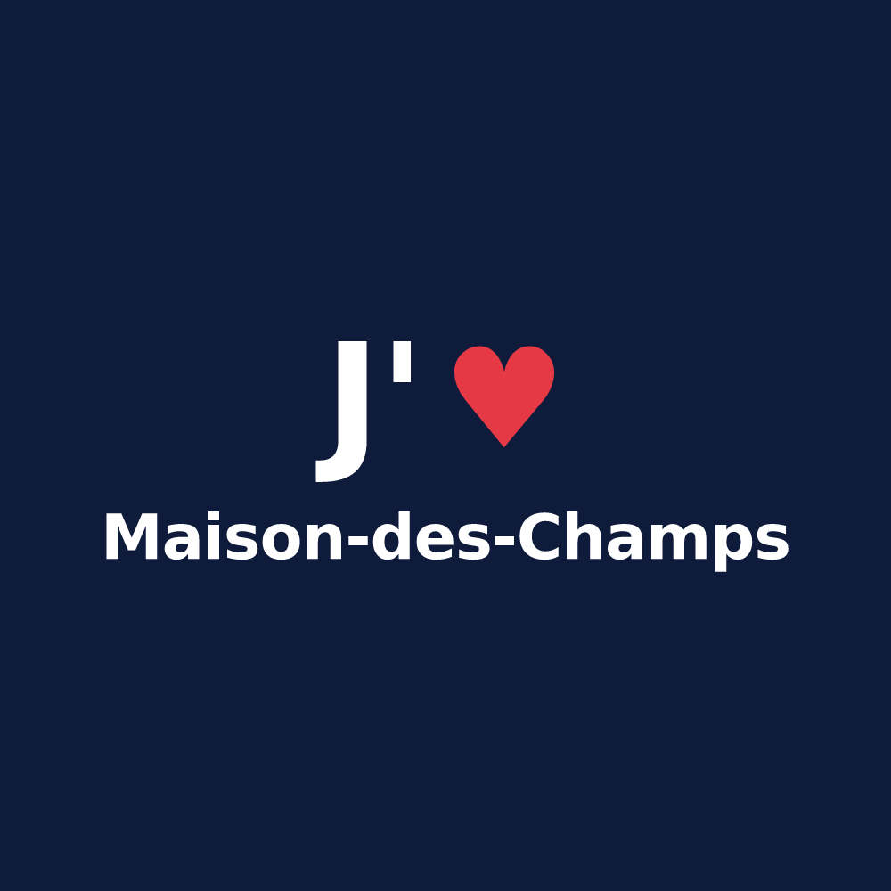 T-shirt personnalisé Maison-des-Champs — design J'aime Maison-des-Champs