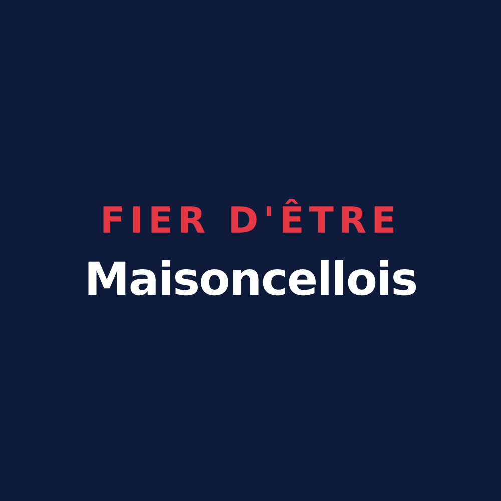 T-shirt « Fier d'être Maisoncellois » — design pour Maisoncelles