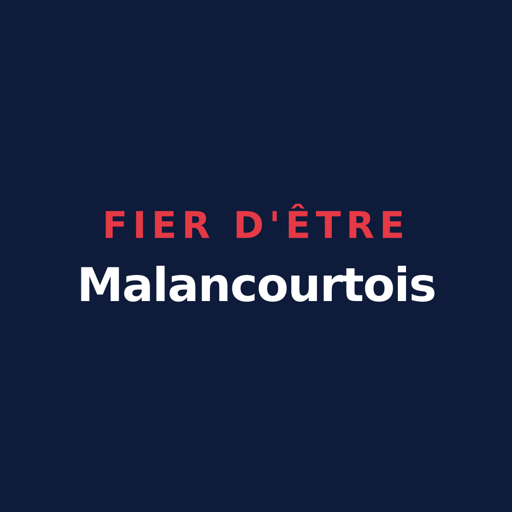 T-shirt « Fier d'être Malancourtois » — design pour Malancourt