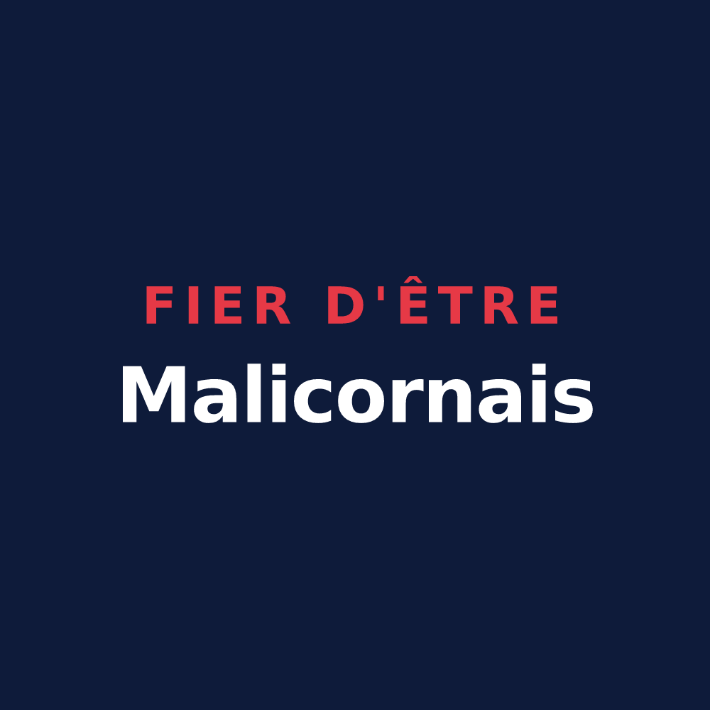 T-shirt « Fier d'être Malicornais » — design pour Malicorne-sur-Sarthe