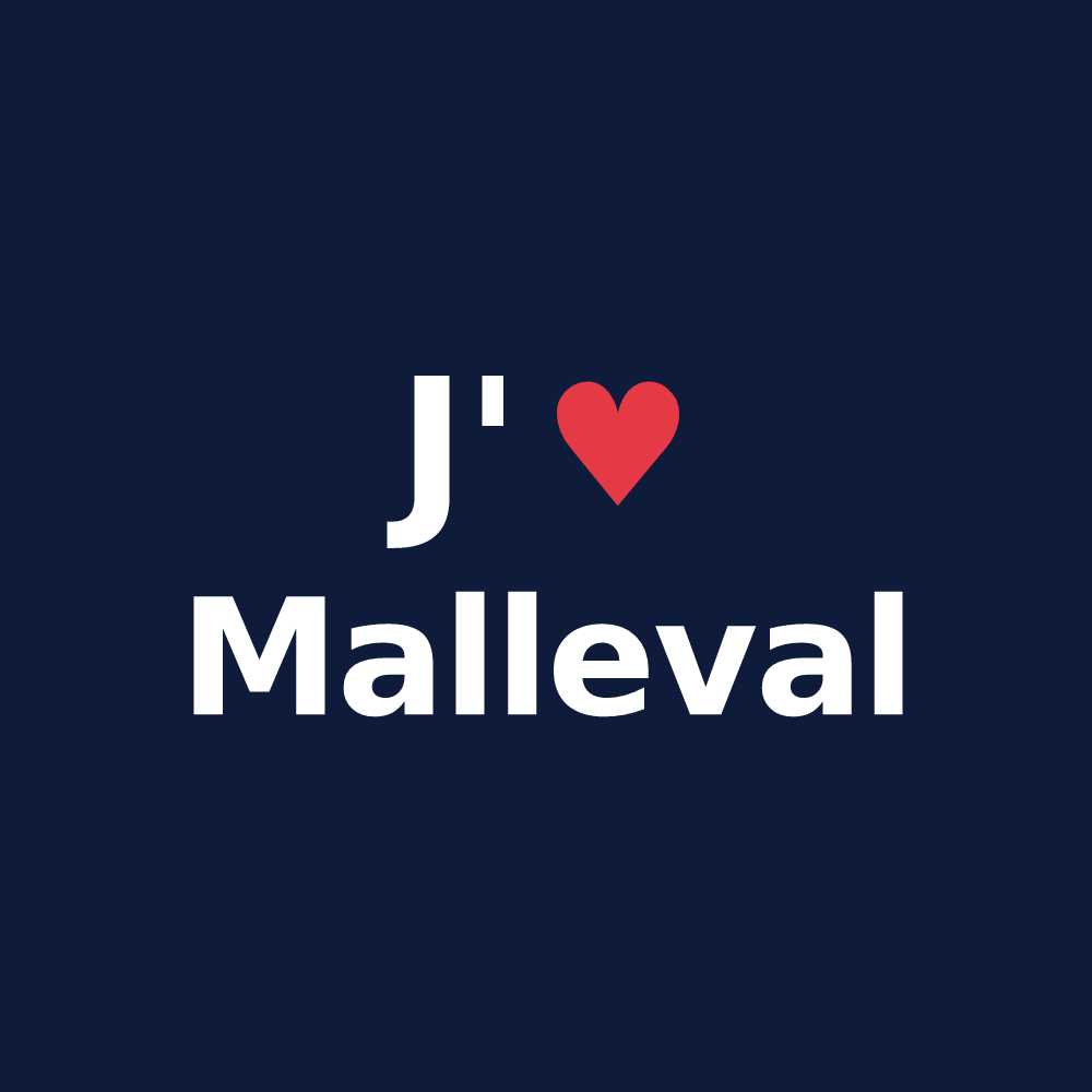T-shirt personnalisé Malleval — design J'aime Malleval