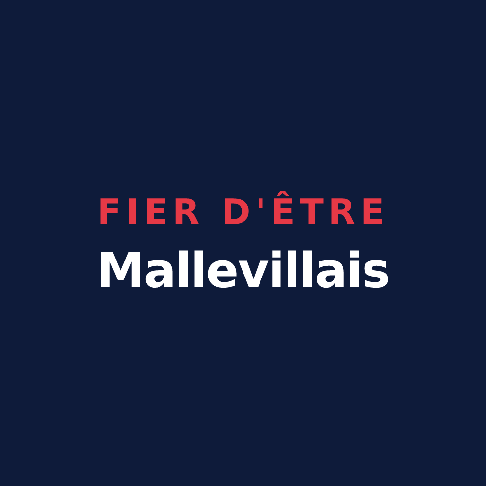 T-shirt « Fier d'être Mallevillais » — design pour Malleville-les-Grès