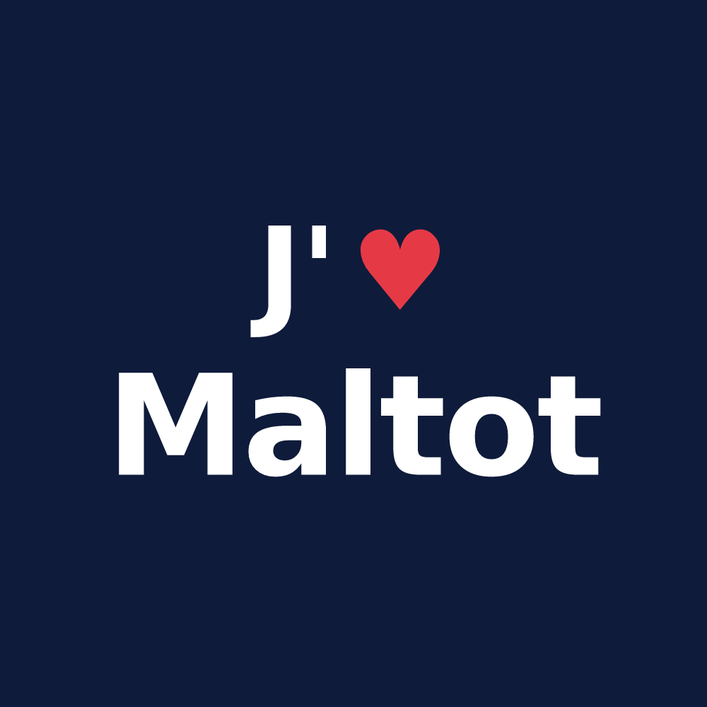 T-shirt personnalisé Maltot — design J'aime Maltot