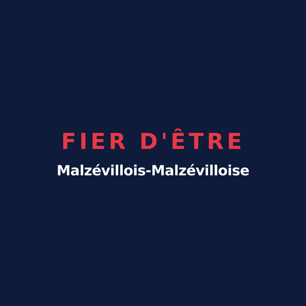 T-shirt « Fier d'être Malzévillois-Malzévilloise » — design pour Malzéville