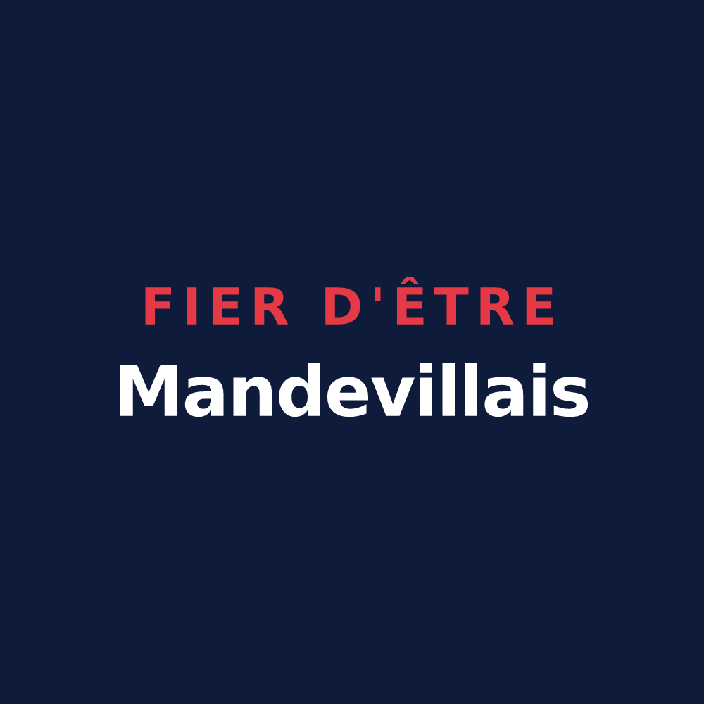 T-shirt « Fier d'être Mandevillais » — design pour Mandeville-en-Bessin