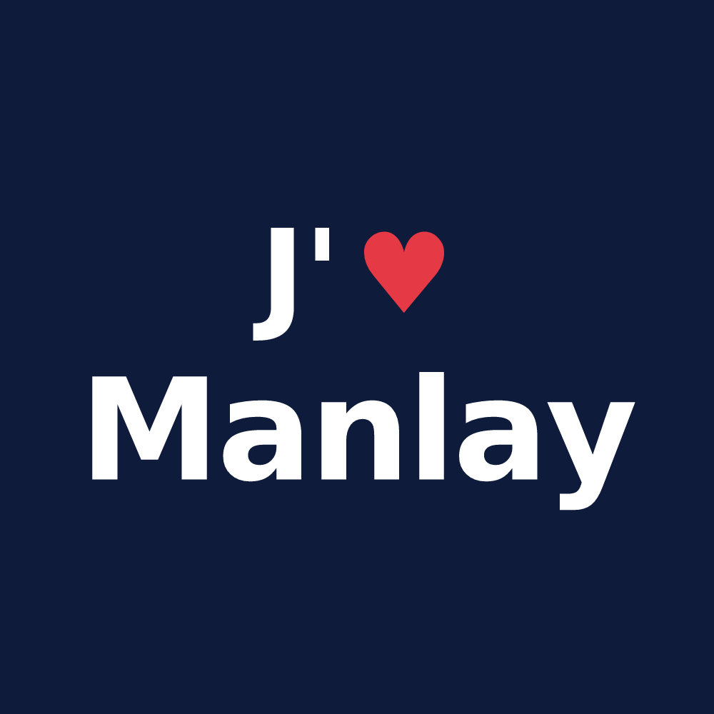 T-shirt personnalisé Manlay — design J'aime Manlay