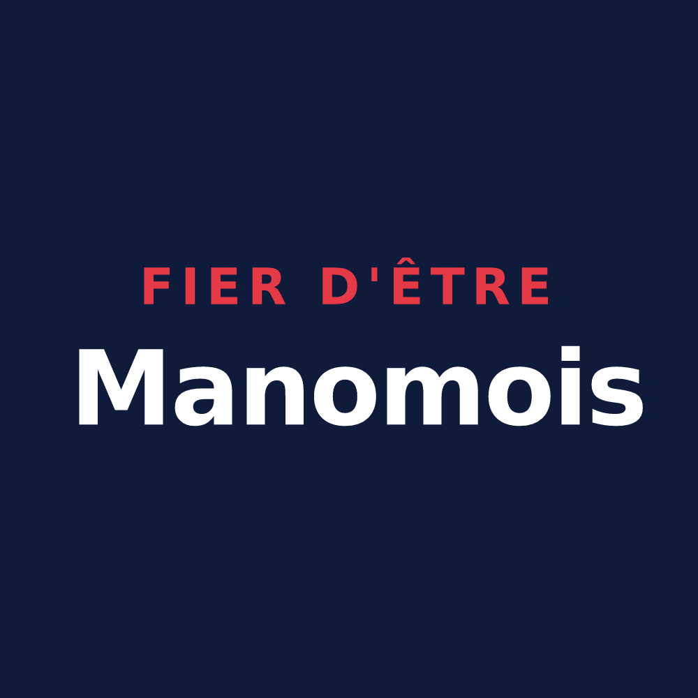 T-shirt « Fier d'être Manomois » — design pour Manom