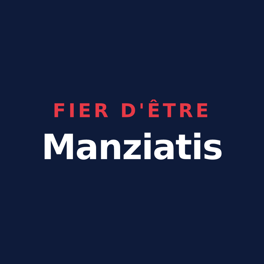 T-shirt « Fier d'être Manziatis » — design pour Manziat
