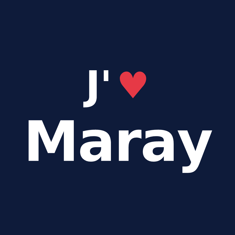 T-shirt personnalisé Maray — design J'aime Maray