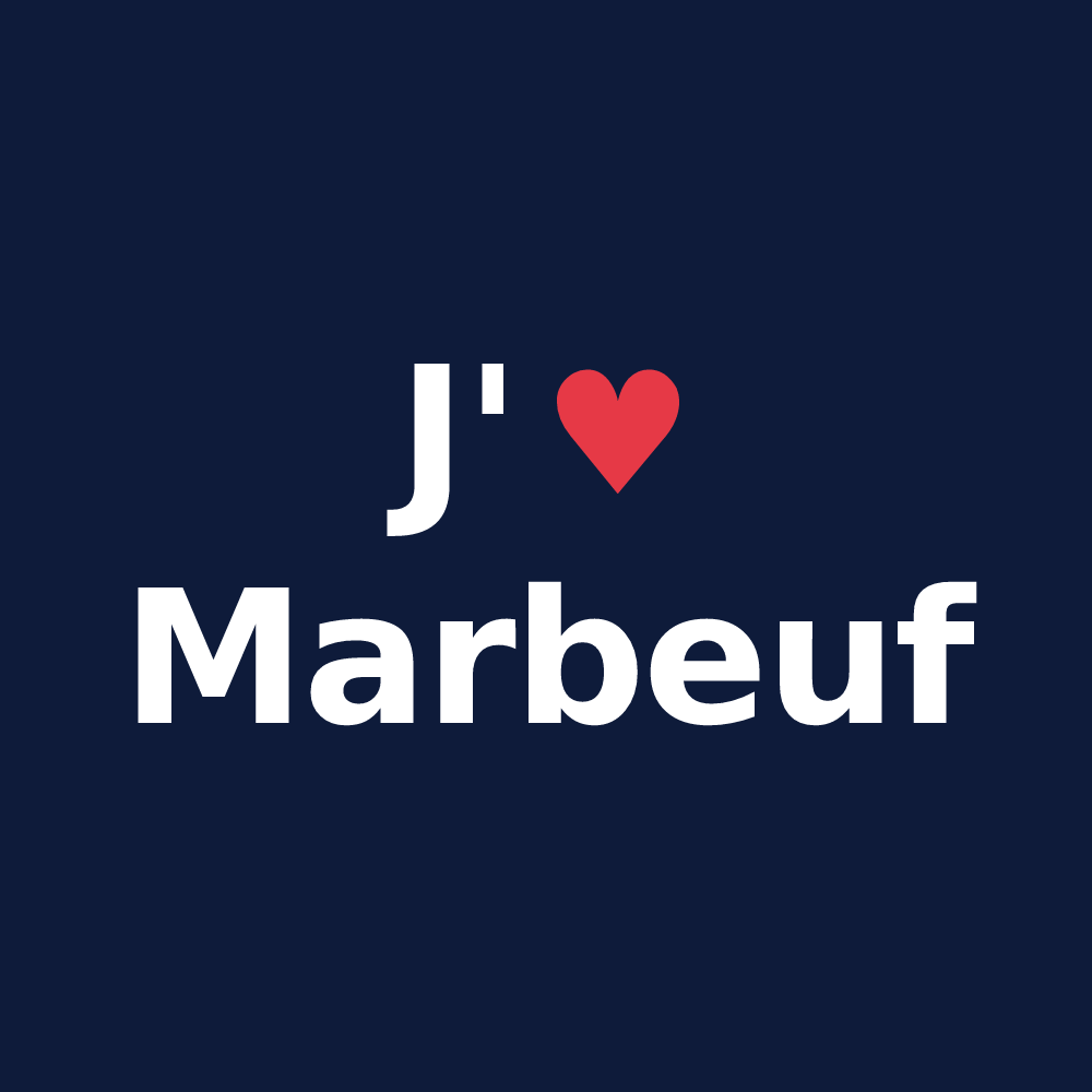 T-shirt personnalisé Marbeuf — design J'aime Marbeuf
