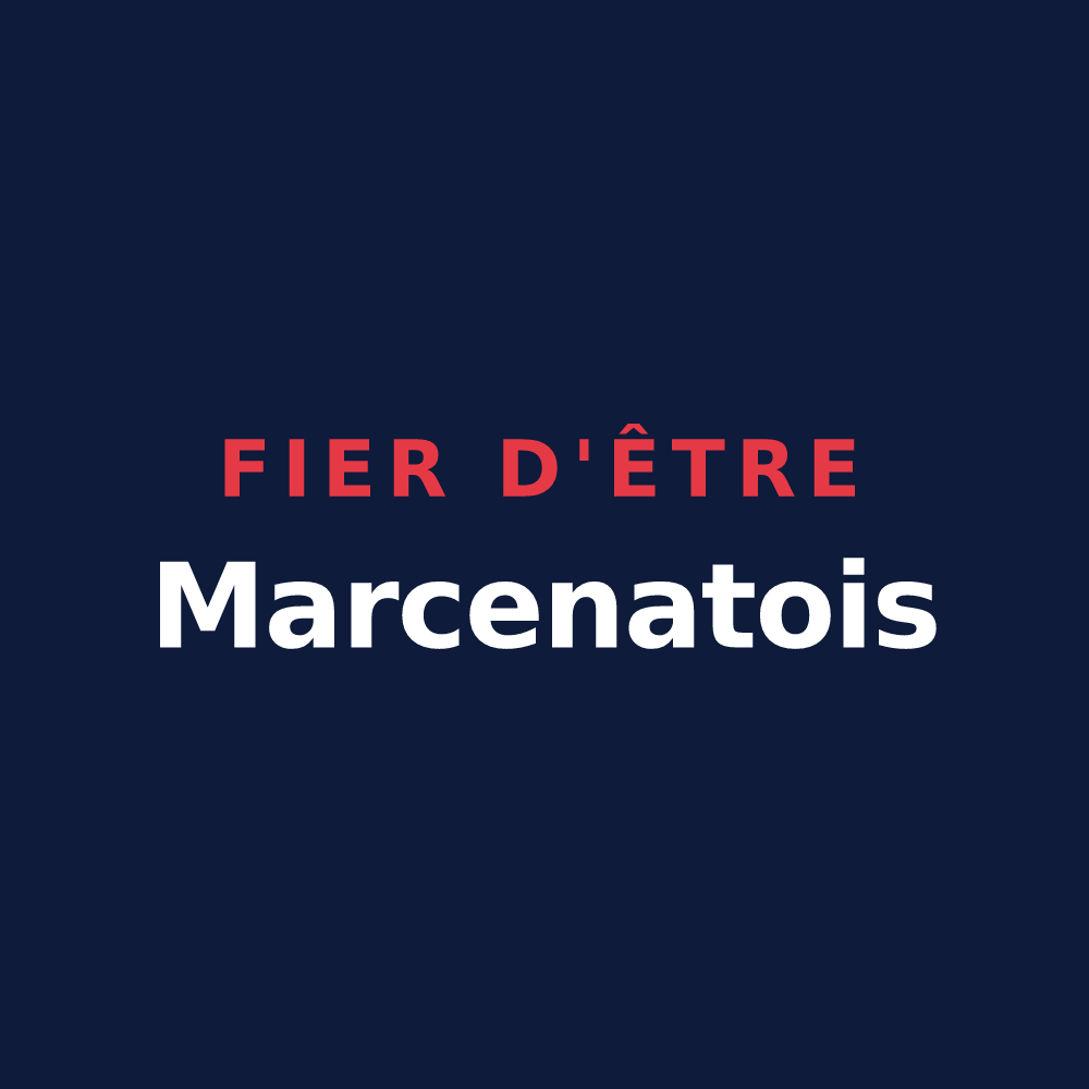 T-shirt « Fier d'être Marcenatois » — design pour Marcenat