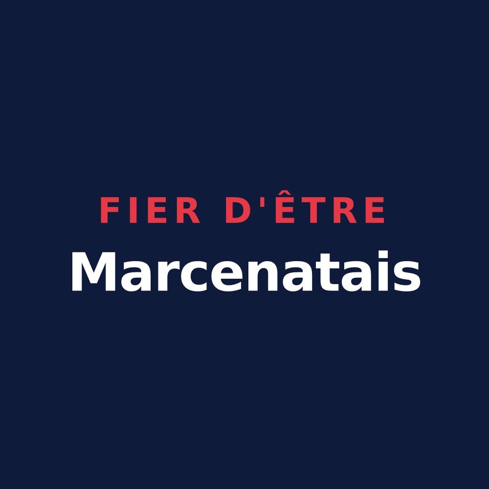 T-shirt « Fier d'être Marcenatais » — design pour Marcenat