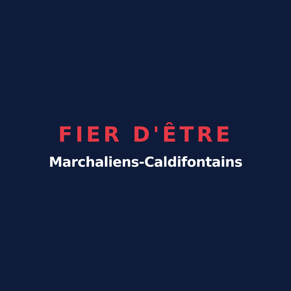 T-shirt « Fier d'être Marchaliens-Caldifontains » — design pour Marchaux-Chaudefontaine