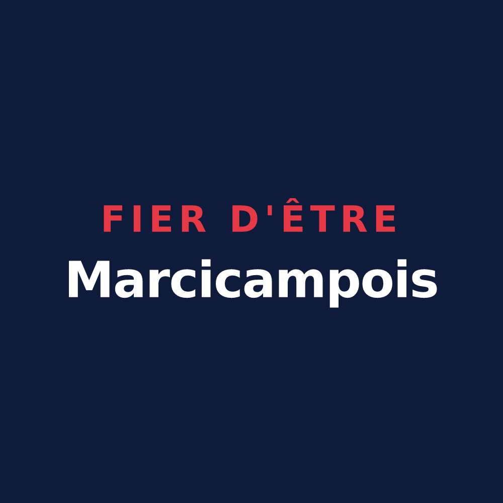 T-shirt « Fier d'être Marcicampois » — design pour Marcilly-la-Campagne