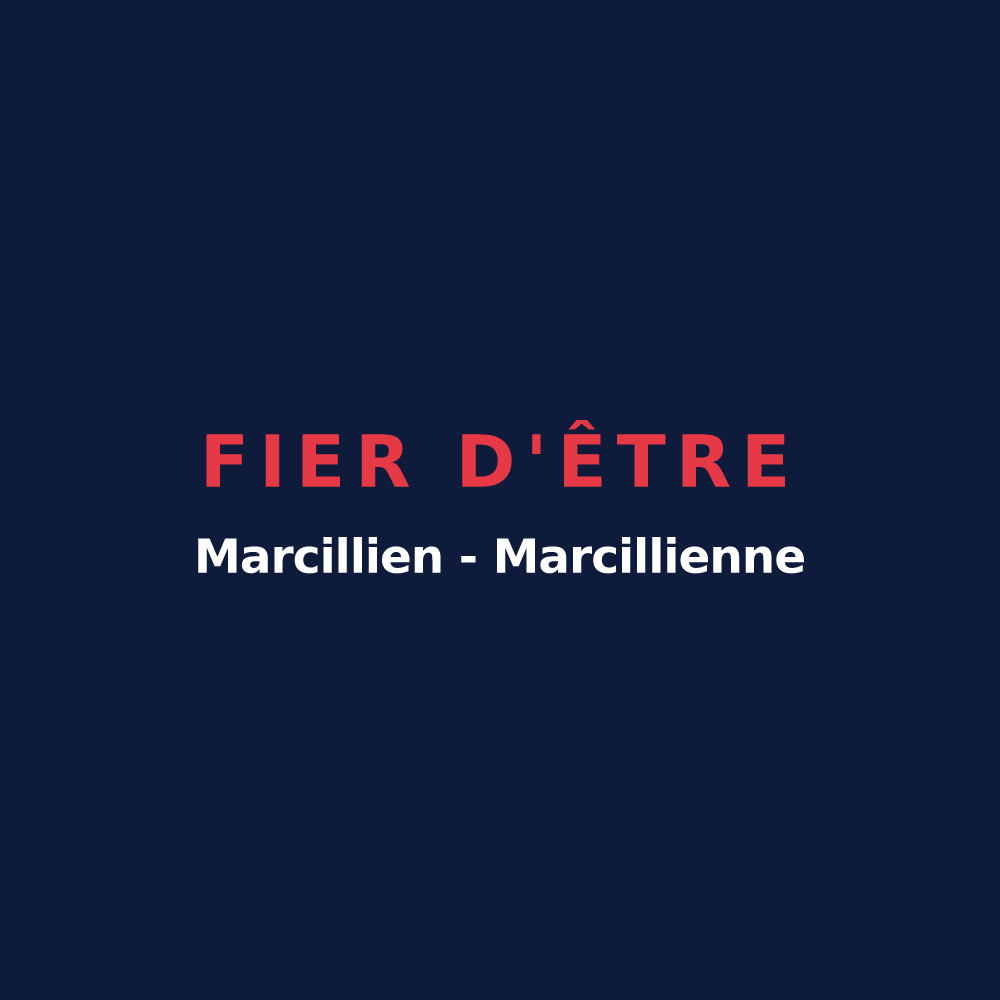 T-shirt « Fier d'être Marcillien - Marcillienne » — design pour Marcilly-sur-Tille
