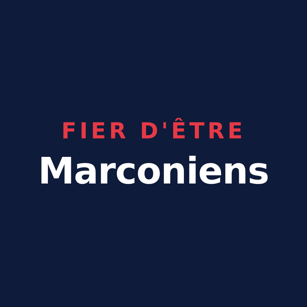 T-shirt « Fier d'être Marconiens » — design pour Marcoing