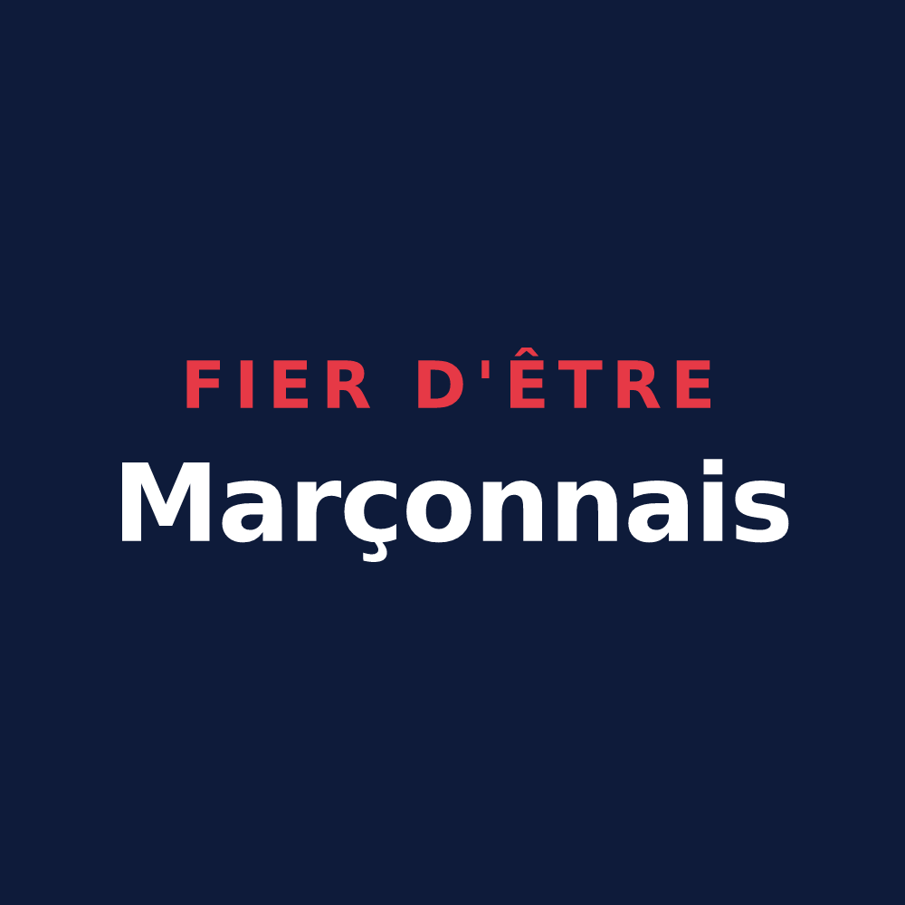 T-shirt « Fier d'être Marçonnais » — design pour Marçon