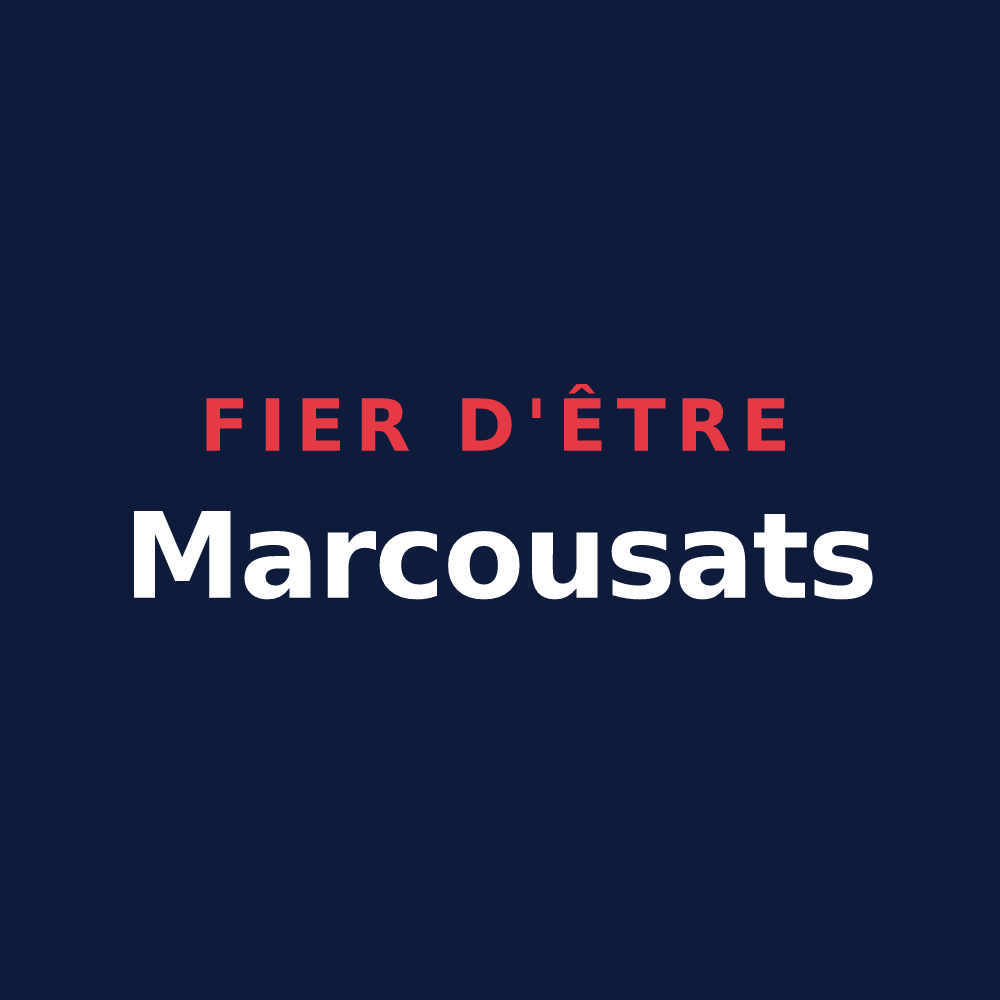 T-shirt « Fier d'être Marcousats » — design pour Marcoux