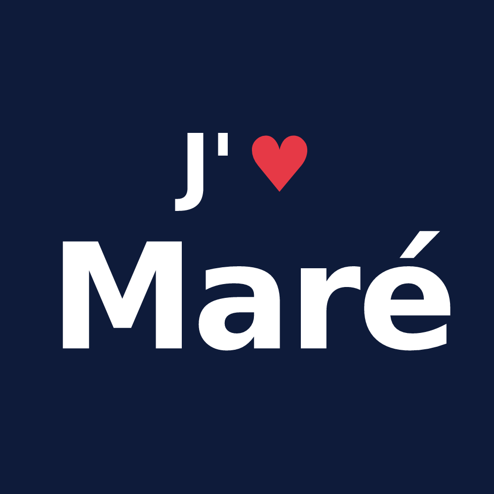 T-shirt personnalisé Maré — design J'aime Maré