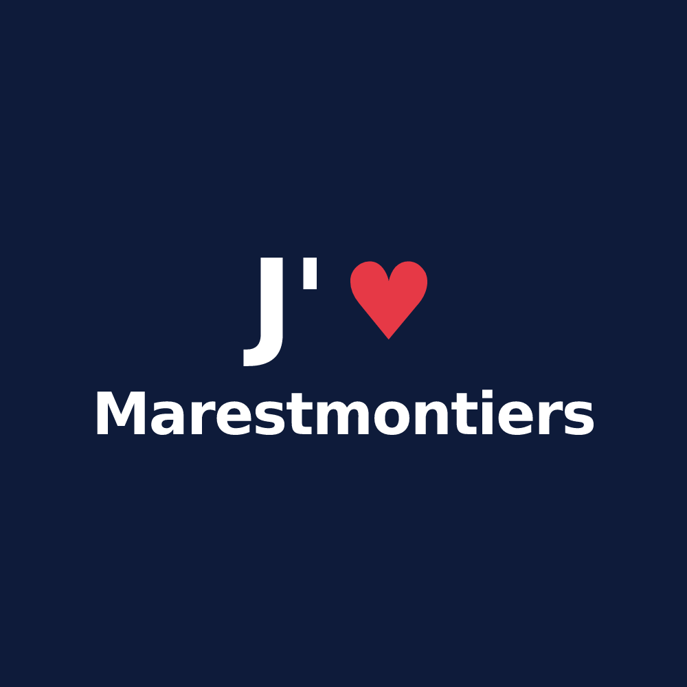 T-shirt personnalisé Marestmontiers — design J'aime Marestmontiers