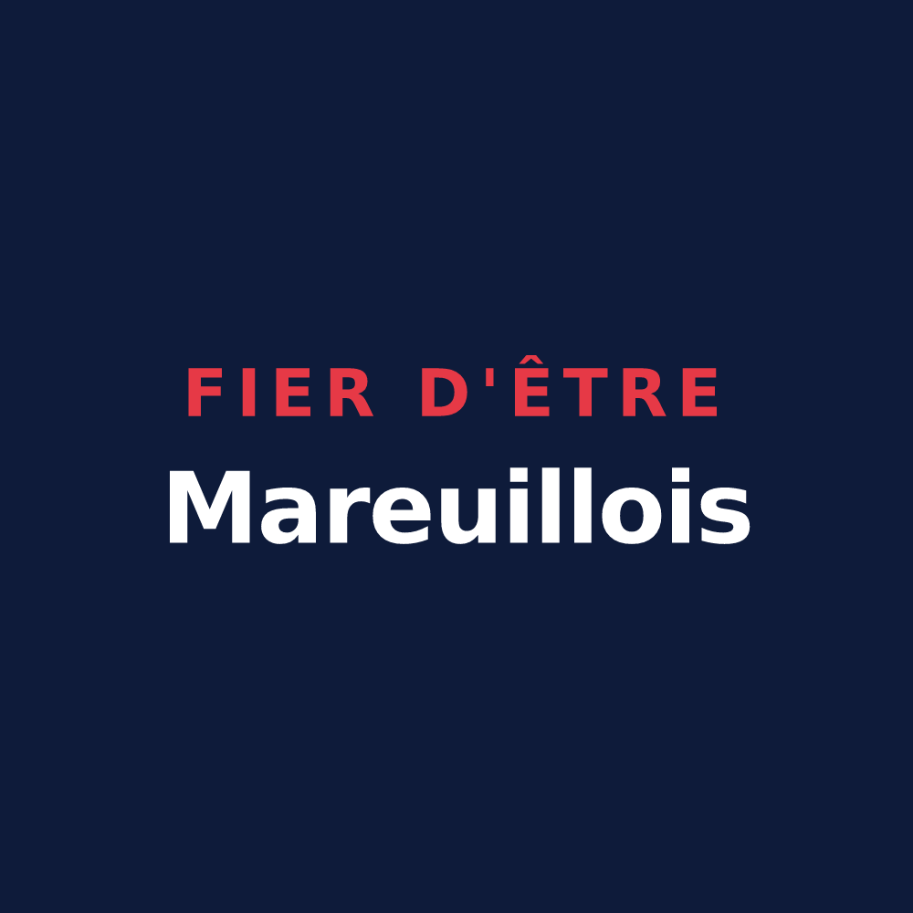 T-shirt « Fier d'être Mareuillois » — design pour Mareuil-la-Motte