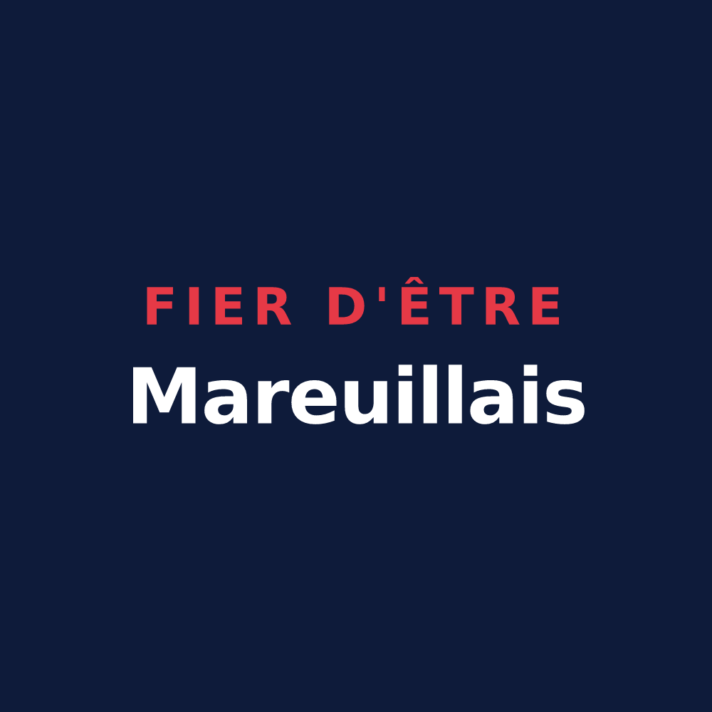 T-shirt « Fier d'être Mareuillais » — design pour Mareuil-sur-Cher