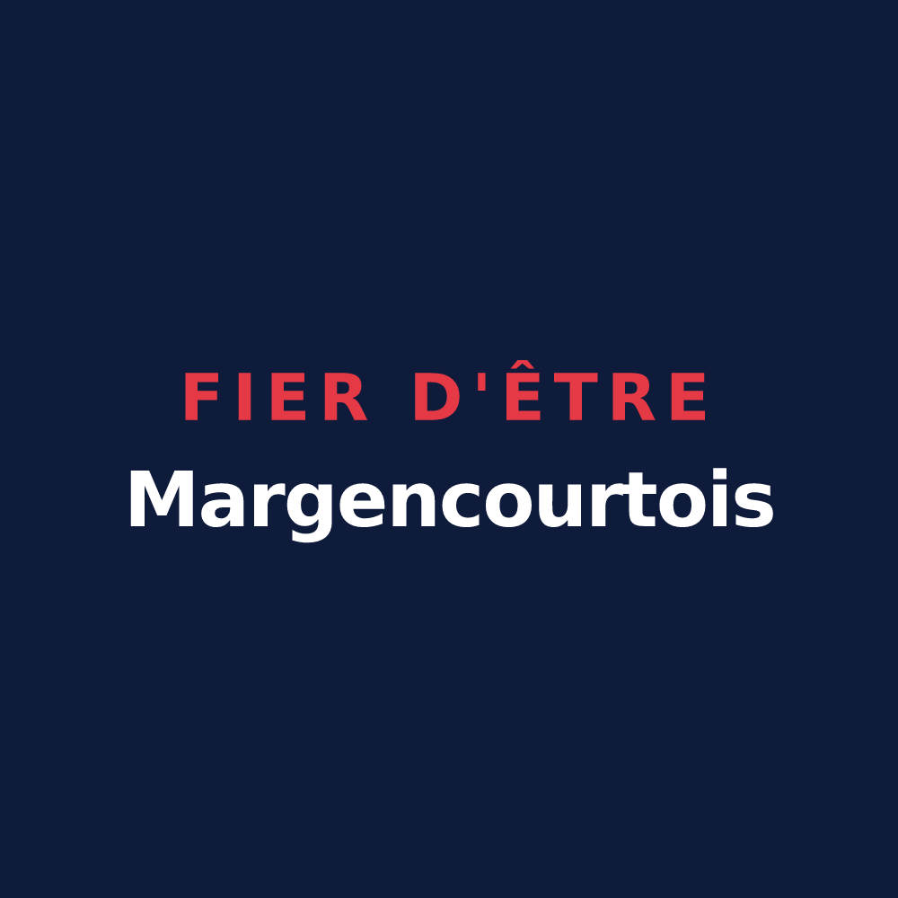 T-shirt « Fier d'être Margencourtois » — design pour Margerie-Hancourt