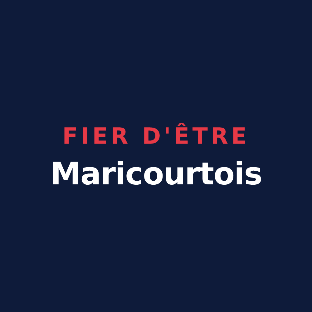 T-shirt « Fier d'être Maricourtois » — design pour Maricourt