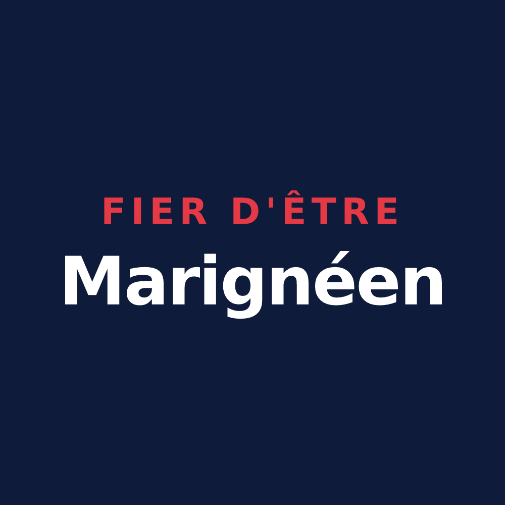 T-shirt « Fier d'être Marignéen » — design pour Marigné-Peuton