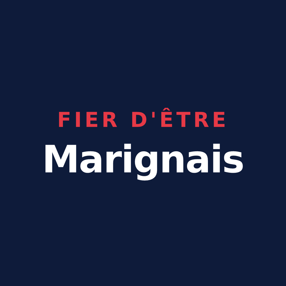 T-shirt « Fier d'être Marignais » — design pour Marigny-sur-Yonne