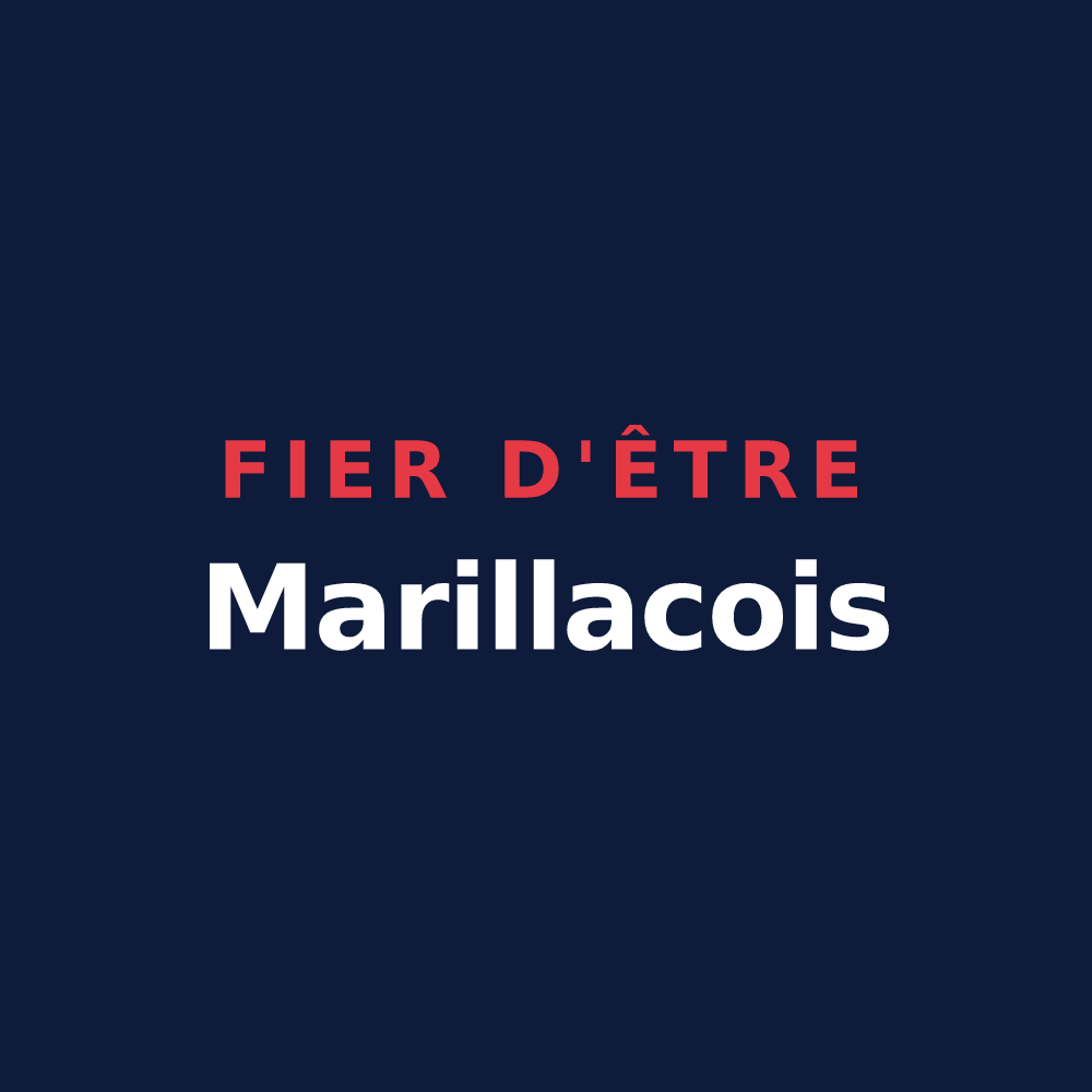 T-shirt « Fier d'être Marillacois » — design pour Marillac-le-Franc