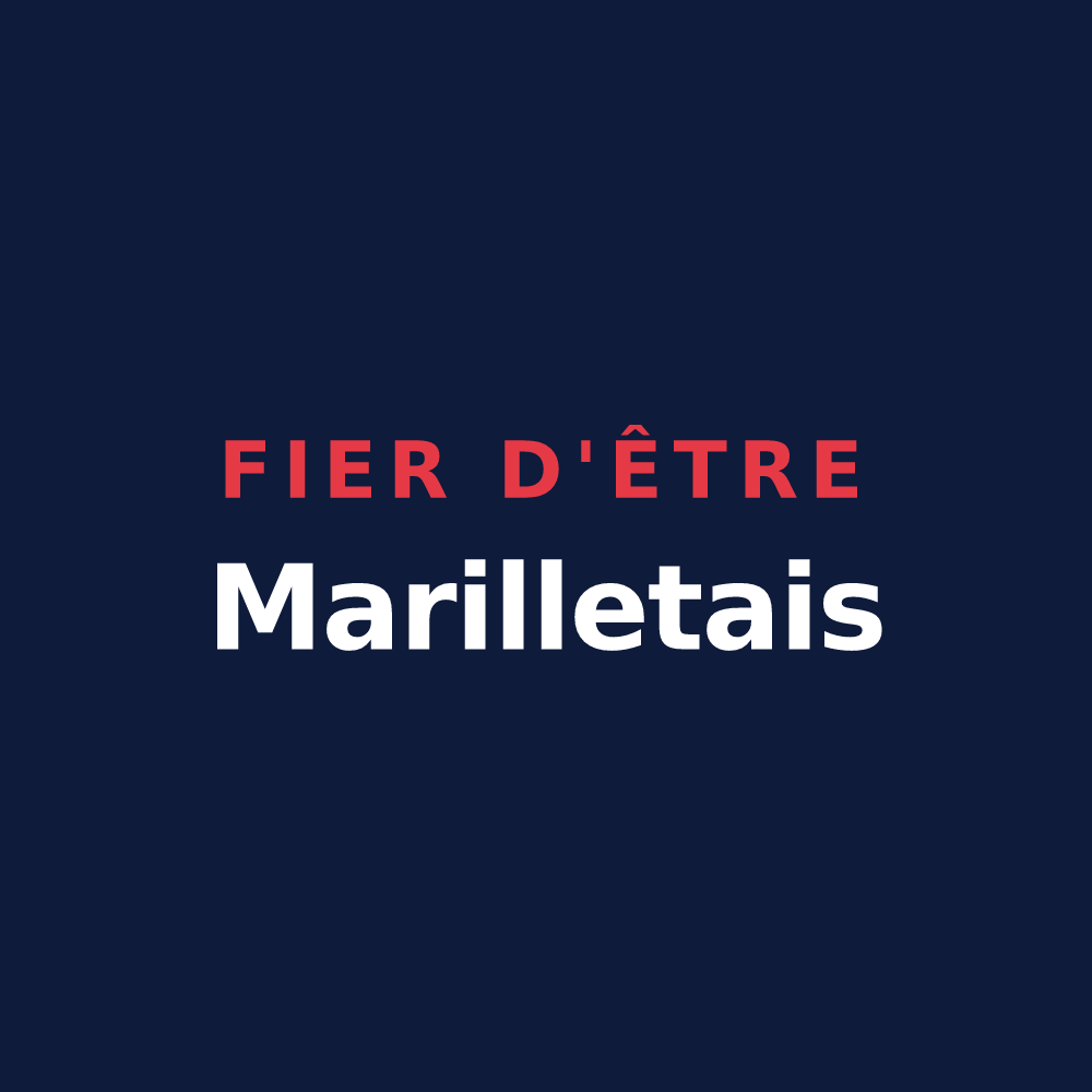 T-shirt « Fier d'être Marilletais » — design pour Marillet