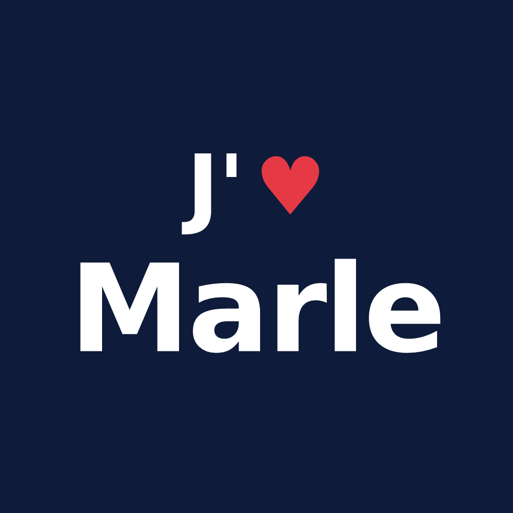 T-shirt personnalisé Marle — design J'aime Marle