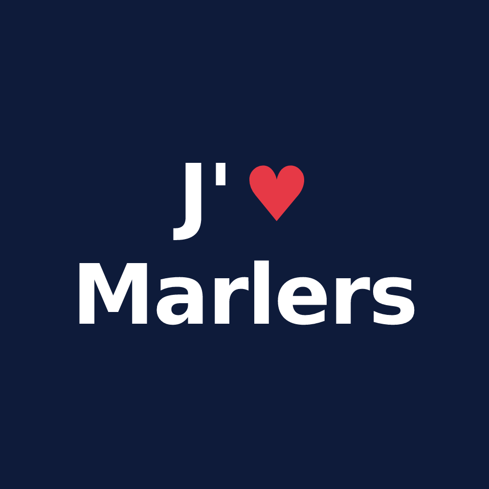 T-shirt personnalisé Marlers — design J'aime Marlers