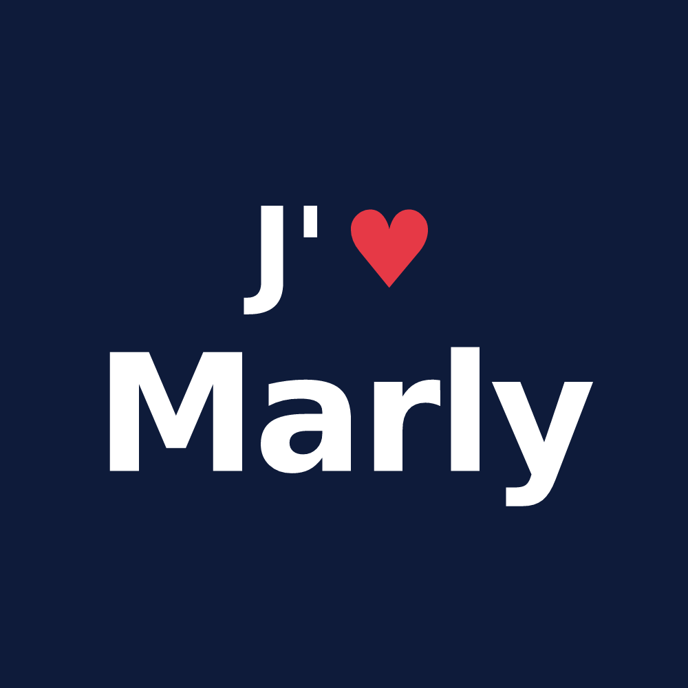 T-shirt personnalisé Marly — design J'aime Marly